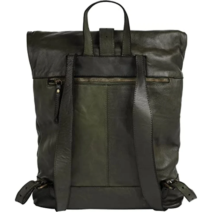 forty° Tagesrucksack aus echtem Leder, Made in Italy, Vintage Charme - braun – Bild 5