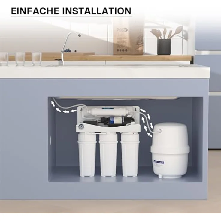 naturewater 3 G Wassertank (11,35 L) für Umkehrosmose Wasser, lebensmittelechter Vorratsbehälter mit Butylkautschuk-Membran – Bild 7