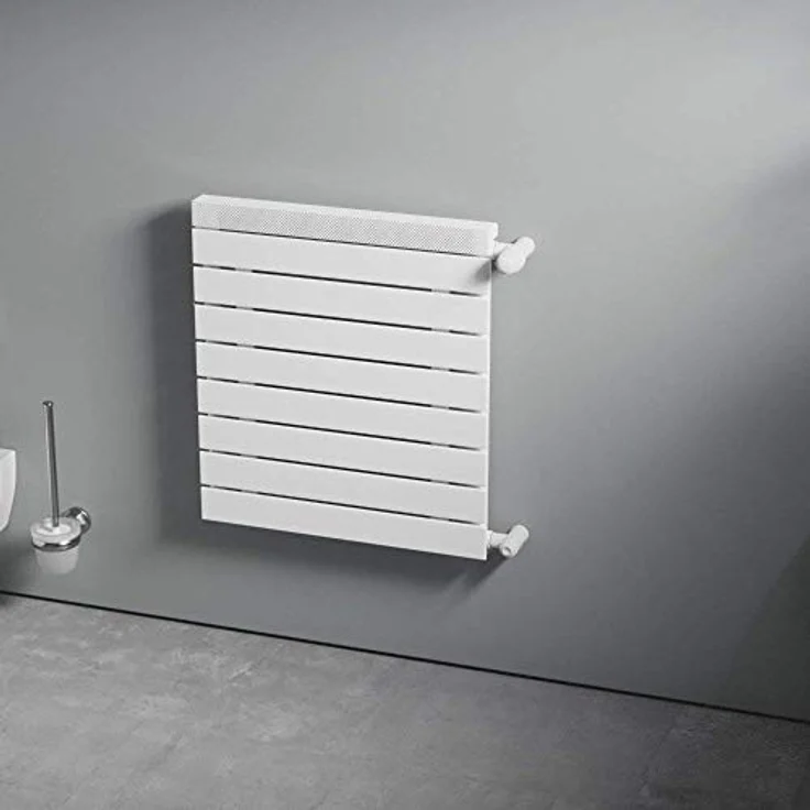 Ximax Badheizkörper PEP, 500 mm x 500 mm, Weiß, 242 Watt, modernes Designheizgerät für WC und Austauschheizkörper – Bild 2