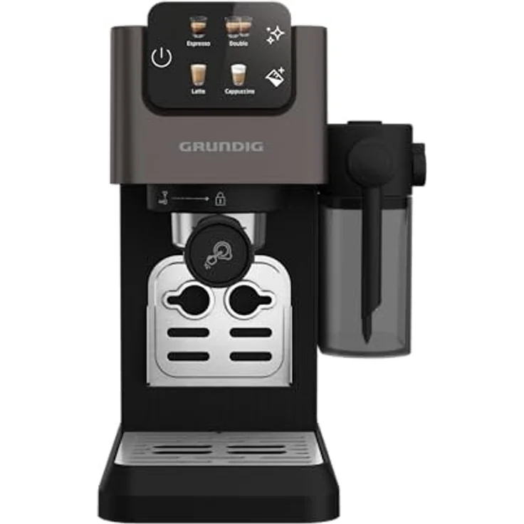 GRUNDIG KSM 6430 Delisia Coffee Series DC5300, Espressomaschine mit Milchschaumeinstellung, 4 Kaffeesorten, 20 bar Brühdruck – Bild 4