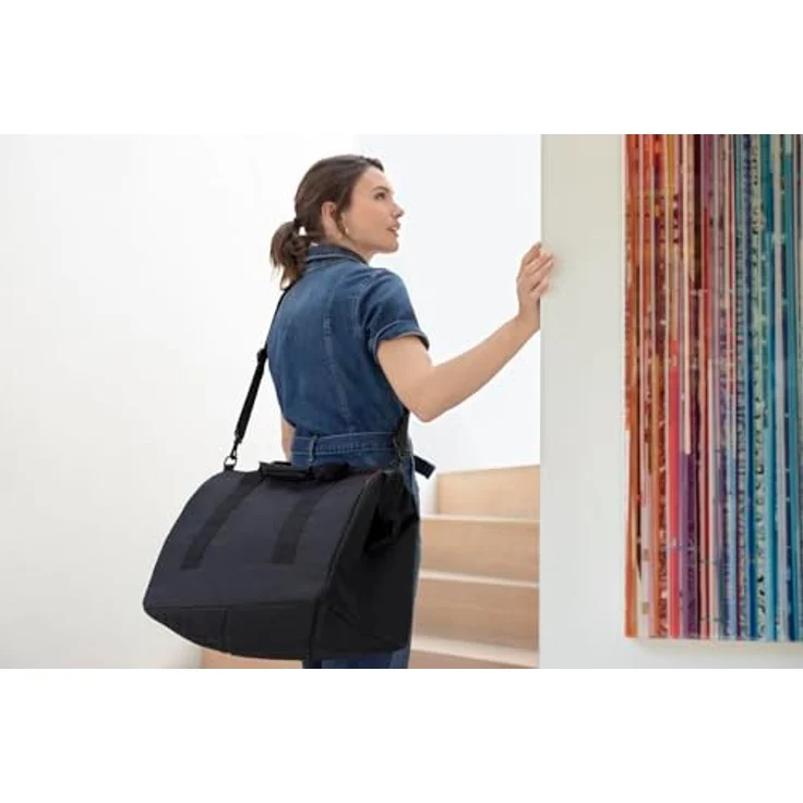 reisenthel Allrounder Handtasche, Schwarz, mit Innensteckfächern für vielseitige Nutzung als Wochenend- und Sporttasche – Bild 6