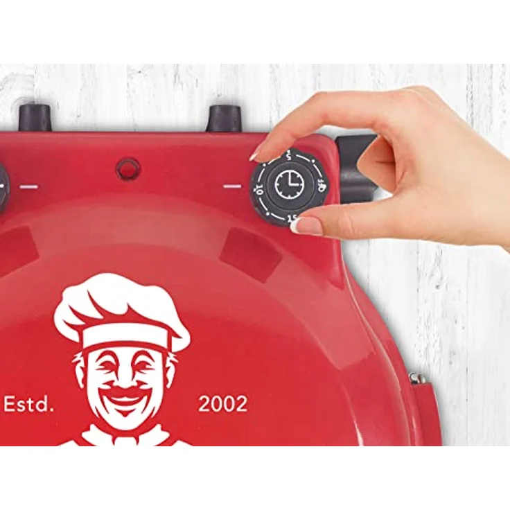BEPER P101CUD300 Pizzaofen mit Herausnehmbarer Feuerfestplatte - Pizzaofen Elektrisch mit 5 Kochstufen und Zeitschaltuh – Bild 5