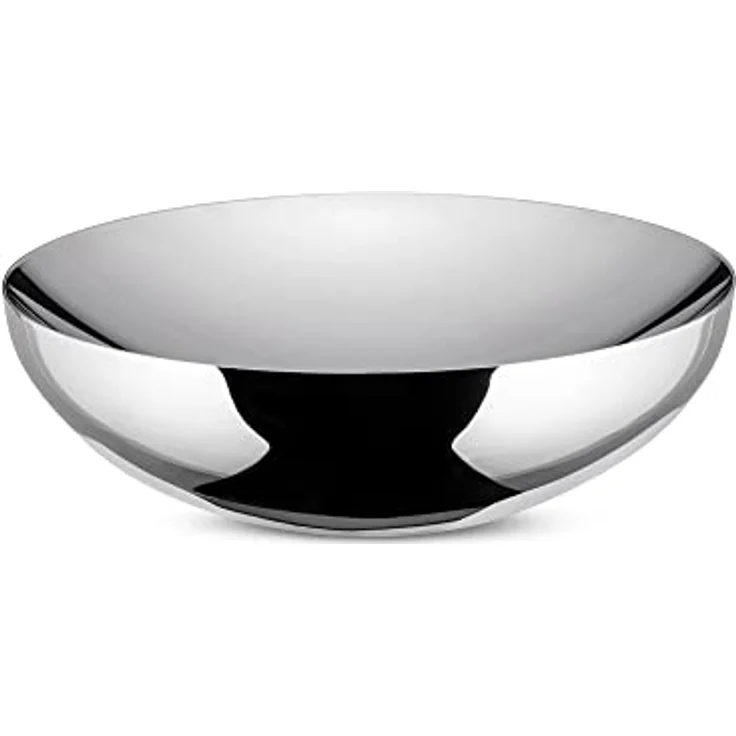 Alessi Double doppelwandige Schale, aus Edelstahl, Silber,8.5 x 34 x 19.5 cm - Preisvergleich – Bild 2