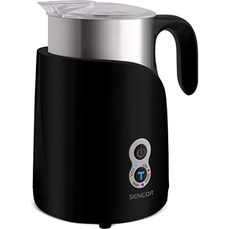 Milchaufschäumer und Heizgerät, 650 W, Schwarz