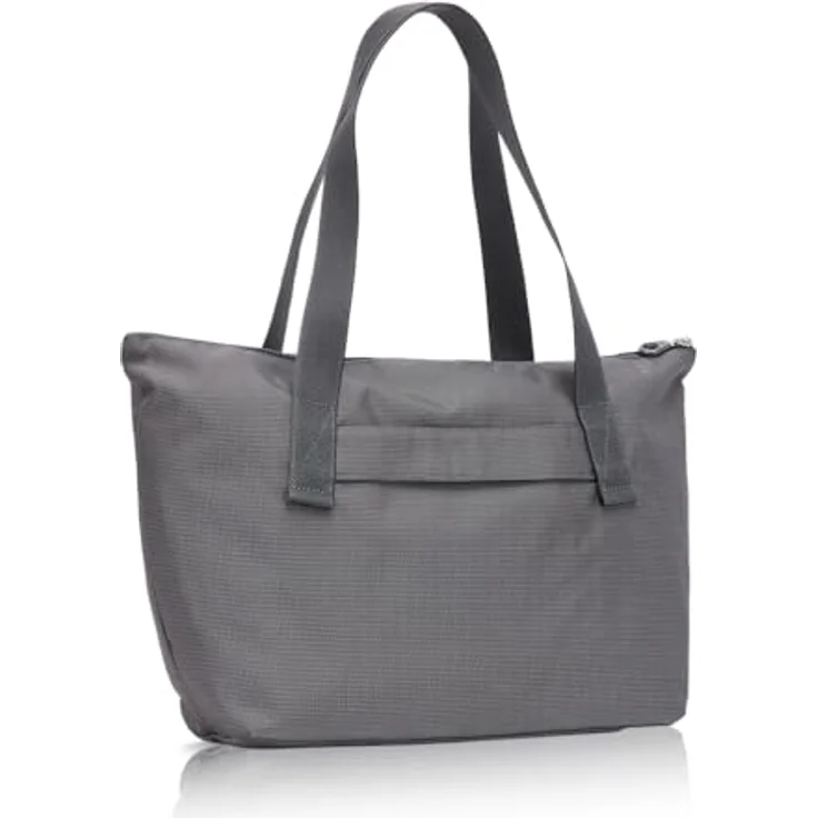 Mandarina Duck MD20 Shopper Tasche, grau, 37 cm, aus robustem Polyester mit Reißverschluss und Trolley-Kompatibilität – Bild 2