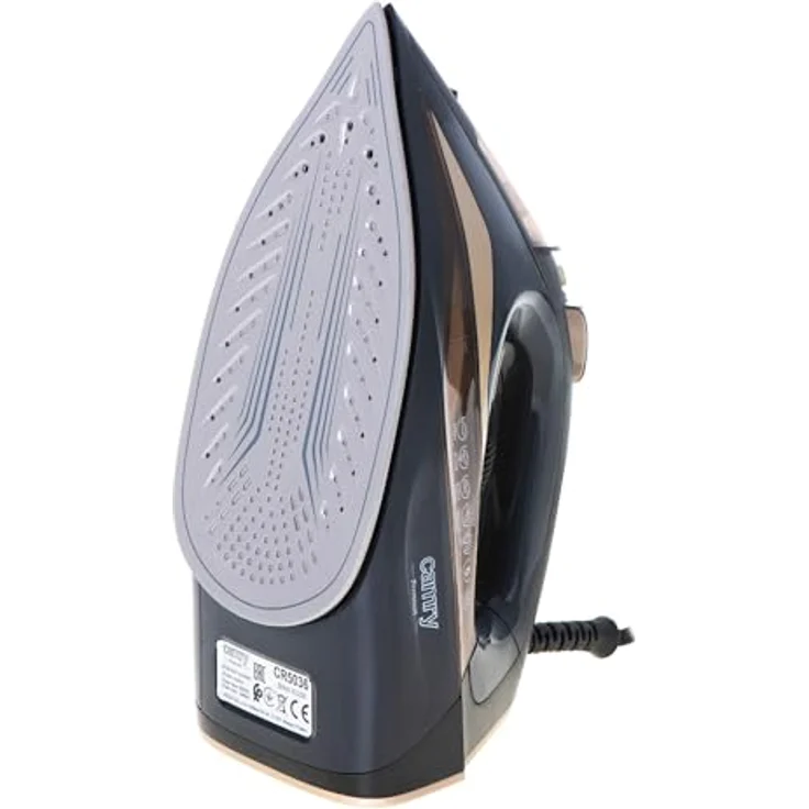 Camry Steam Iron CR 5036 3400 W Water tank capacity 360 ml Continuous steam 50 g/min Black/Gold – Bild 4