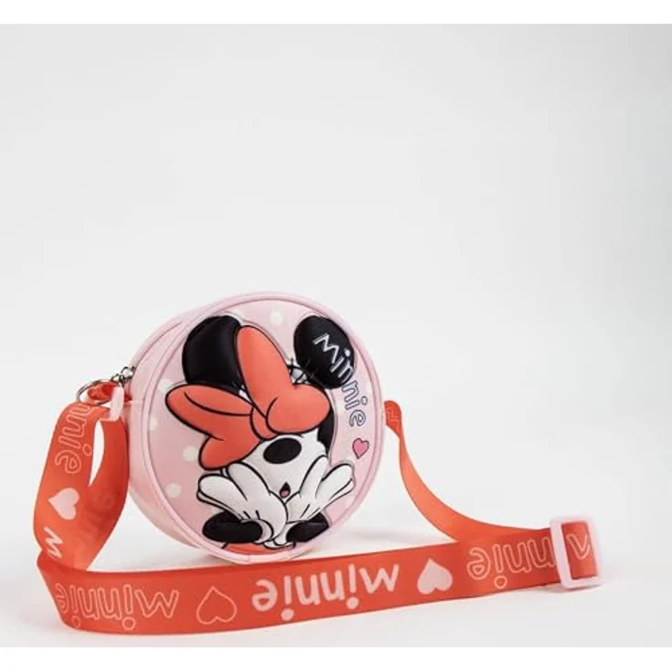 Cerda Umhängetasche Disney Minnie, kompakte Satchel Kinder Tasche aus 100 % Polyester, 13x13x4 cm, verstellbarer Schulterriemen, leicht (220 g) – Bild 4