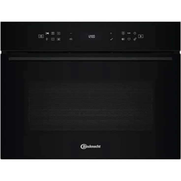 Bauknecht BCW7O7HTSK Kompaktbackofen mit Mikrowellenfunktion, A+, 52 Liter, SmartClean, Crisp & Crisp Fry, Dynamic Intelligence, Black Glass