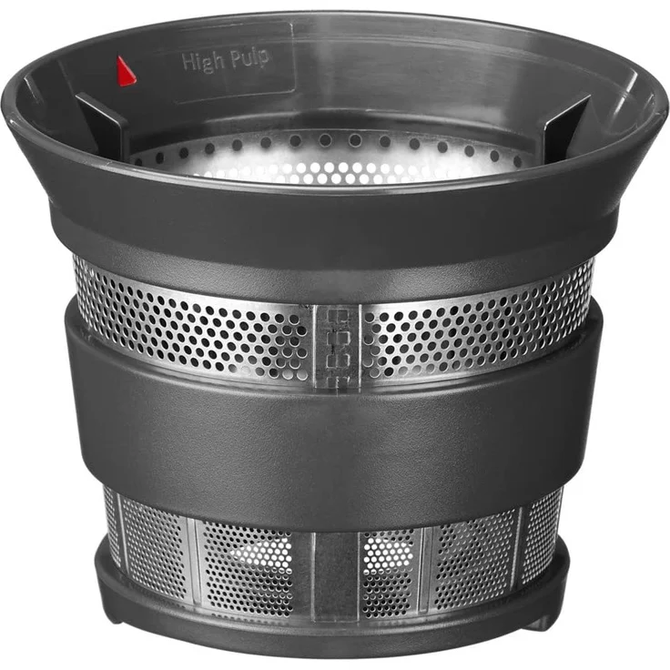 KitchenAid 5KSM1JA Entsafter-Aufsatz, 2-stufige schonende Entsaftung, 1L Krug, inkl. Einfüllöffnung, Einfülltablett, Stopfer, Kunststoff, Edelstahl, transparent, silber – Bild 6