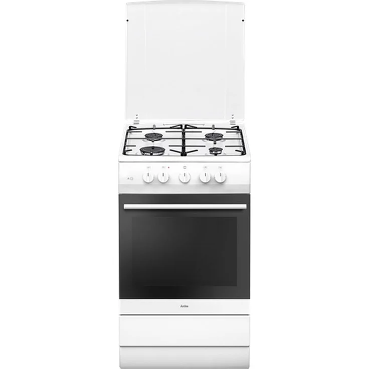 Amica SHGG 11559 W, Herd, A, freistehend, Betriebsart Ofen Gas, Betriebsart Kochfeld Gas, Anzahl Kochfelder 4, Volumen 58 l, Breite 50 cm, Selbstreinigung nein, Ober-Unterhitze (konventionell) – Bild 12