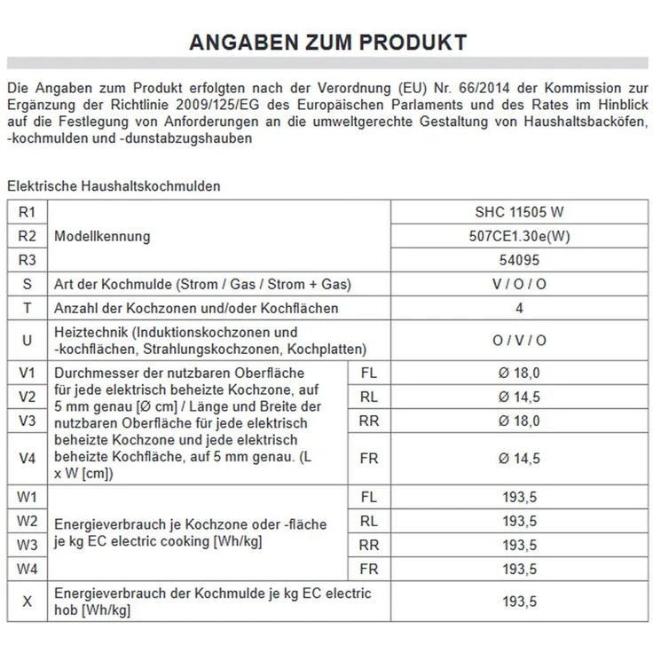 Amica SHC 11505 W, Herd, A, Standgerät, Betriebsart Ofen elektrisch, Betriebsart Kochfeld elektrisch, Anzahl Kochfelder 4, Volumen 69 l, Breite 50 cm, Selbstreinigung ja, hydrolytische Selbstreinigung, Ober-Unterhitze (konventionell) – Bild 7