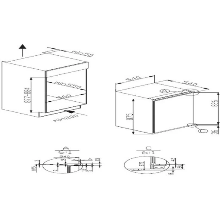 Amica EGS 16173 Gefrierschrank, Einbau, vollintegrierbar, weiß, Lagerzeit bei Störung 11 h, Breite 54 cm, Energieklasse E – Bild 14