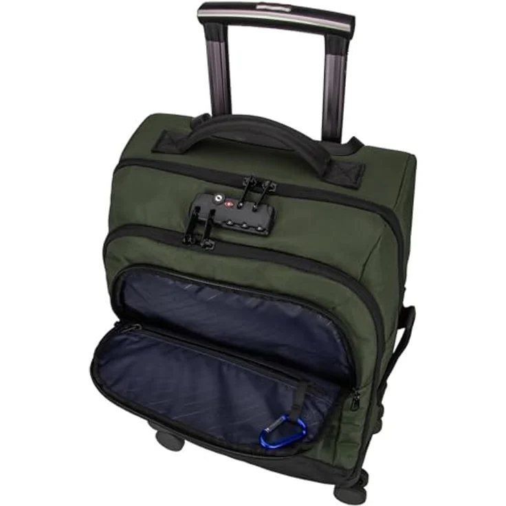 Cabaïa Soft Trolley Koffer für Damen und Herren, 4 Rollen, Handgepäck 38L, TSA-Zahlenschloss, 35 x 55 x 21 cm, stabil und wendig – Bild 5
