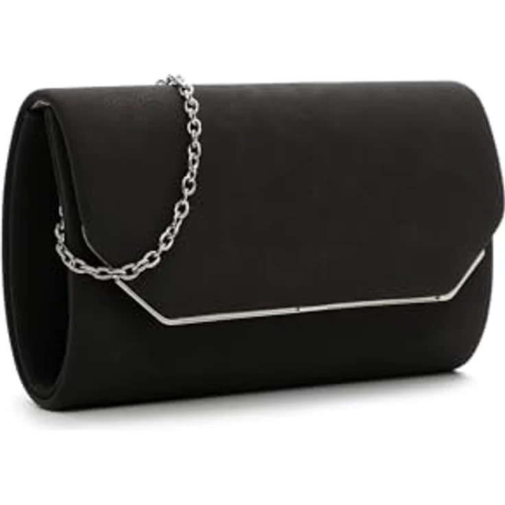 Tamaris Amalia Clutch Bag, elegante Clutch in Darkgrey mit abnehmbarer Kette und geräumigem Hauptfach – Bild 5