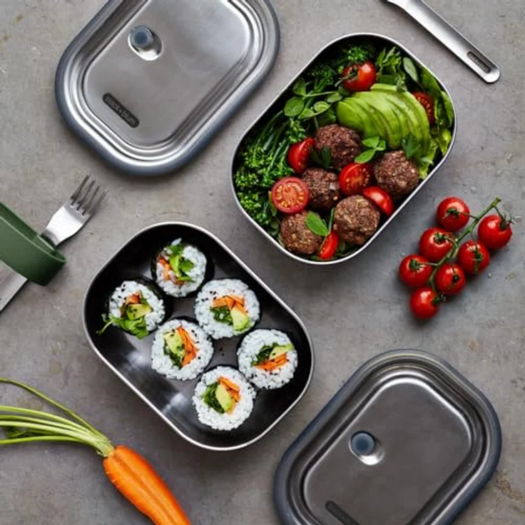 Black+Blum Edelstahl Lunchbox, olive, 600ml – Bild 7