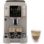De'Longhi Kaffeevollautomat Magnifica Start Pop ECAM220.50.BG, beige, 15 bar Pumpendruck, integrierter Milchaufschäumer, Touch-Bedienung, 250 g Bohnenbehälter