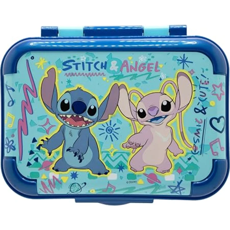 Stor Stitch Stilvolle Lunchbox aus Kunststoff für Kinder, BPA-frei, farbenfrohe Designs – Bild 2