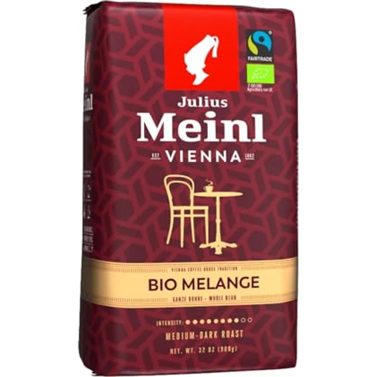 Julius Meinl Bio Vienna Melange, Bio-Kaffeebohnen aus 100% Arabica, 900 g – Bild 1