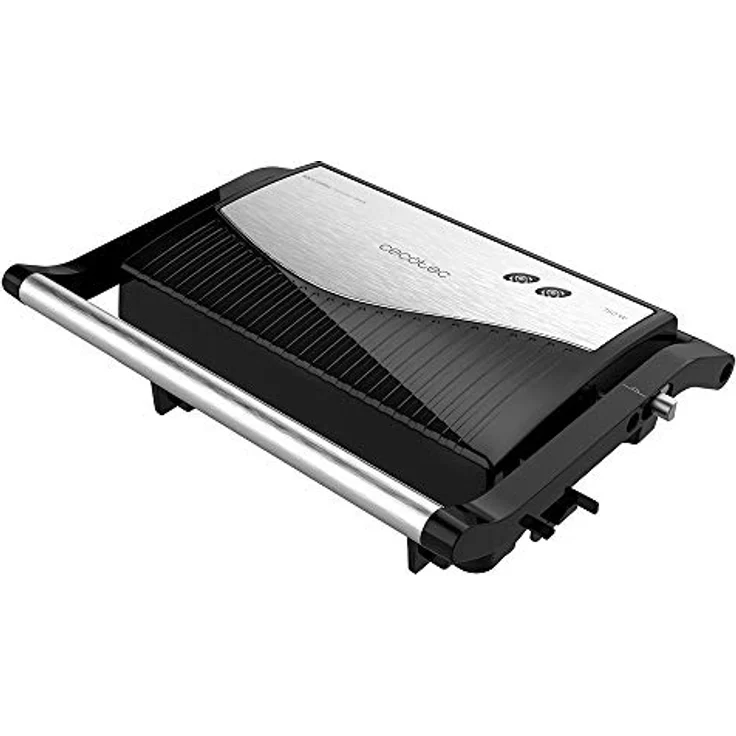 Cecotec RockŽn Grill 750 Full Open. RockStone-Steinbeschichtung, maximale Antihaft- und bessere Reinigung, Öffnung 180 ° C, Cold Touch-Griff, 750 W – Bild 2