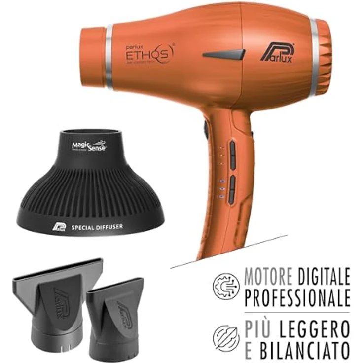 Parlux Ethos kupfer Haartrockner mit Magic Sense Diffusor 2300 Watt – Bild 2