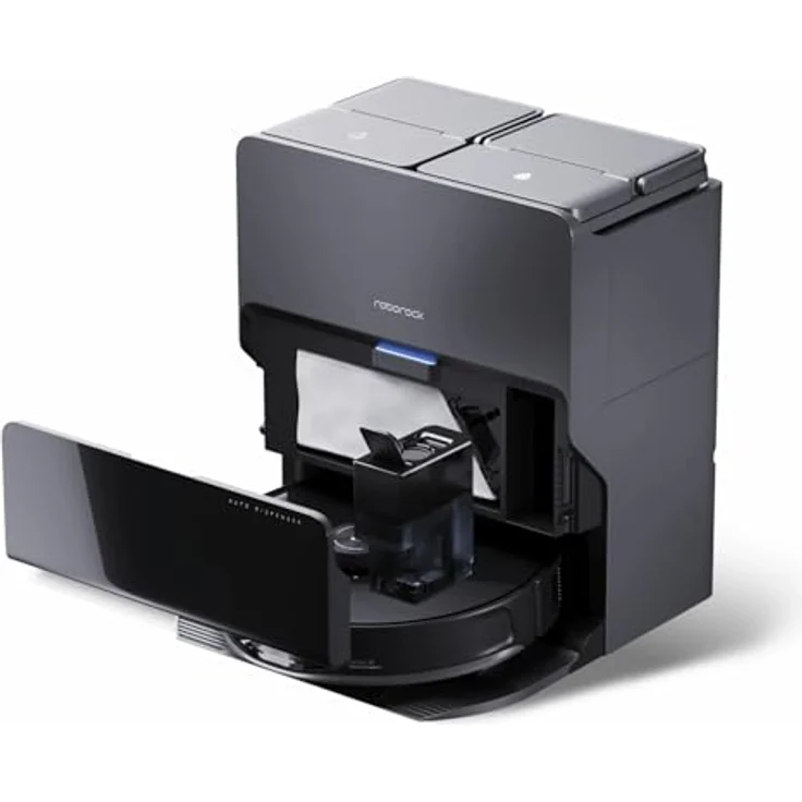 Roborock S8 MaxV Ultra Saug- und Wischroboter, Schwarz, 180 Min Laufzeit, 0,35 L Behälter, E11 Abluftfilter, 67 dB – Bild 2