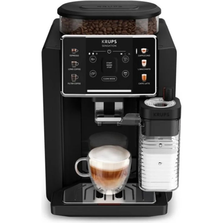 Krups Kaffeevollautomat EA9128D, Kompakte Bauweise für kleine Küchen