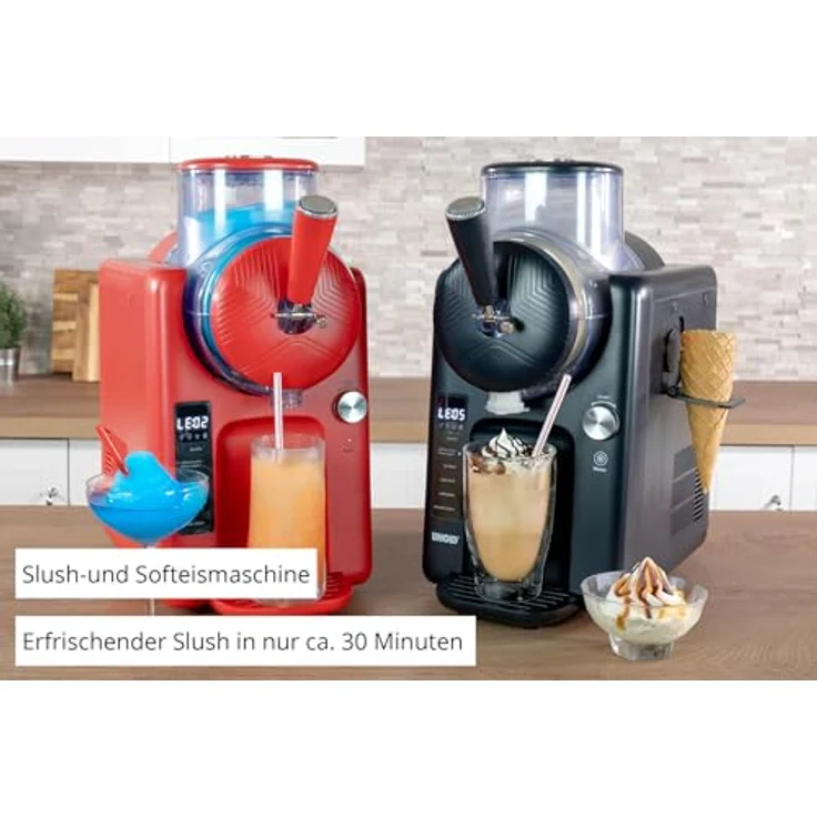 Unold Sofie 48956, Slush- & Softeismaschine mit Kompressor, 2L, 5 Programme, spülmaschinengeeigneter Behälter: Tests, Infos & Preisvergleich