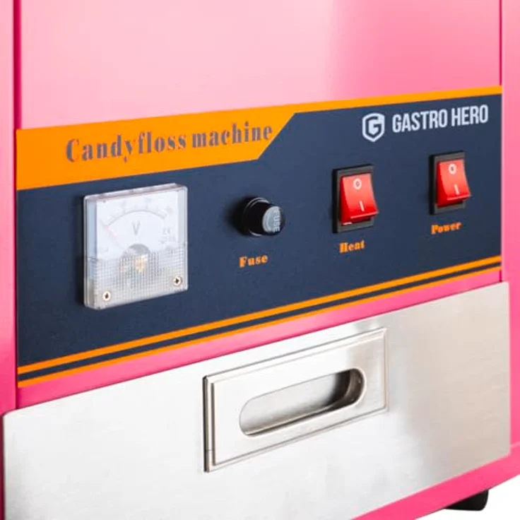 GastroHero Zuckerwattemaschine, mobil und einsatzbereit in nur 4-5 Minuten, Ø 520 mm, ideal für Innen- und Außeneinsatz – Bild 4