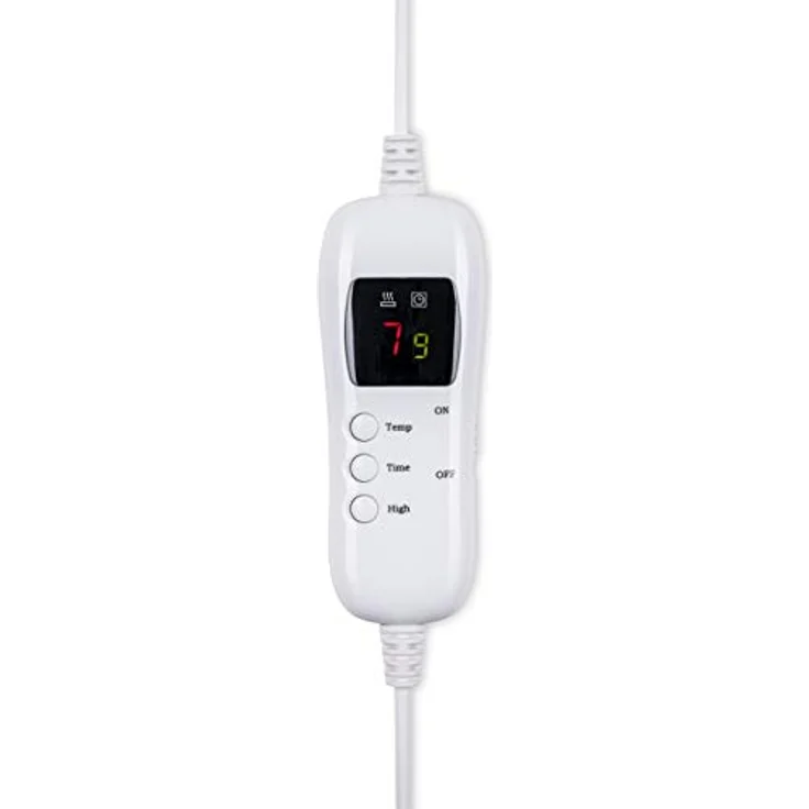 sinnlein Heizdecke elektrische Wärmedecke 160 x 120 cm braun mit Abschaltautomatik und Timer 9 Temperaturstufen waschbar – Bild 3