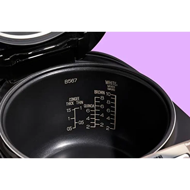 ZOJIRUSHI Premium Reiskocher NL-GAQ18 – 1,8 Liter (10 cups) – mit Warmhaltefunktion – inkl. Messbecher, Reislöffel und Dämpfeinsatz - Mit europäischem Netzkabel – Bild 4