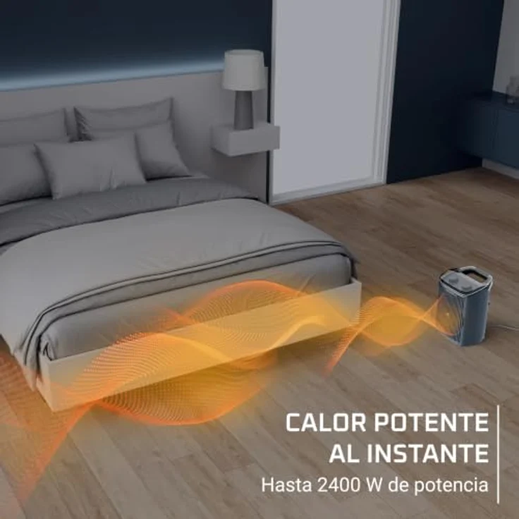 ROWENTA SO6551 Intense Comfort Aqua Heizlüfter, 2400 Watt für Räume bis 40 m², schwarz – Bild 4