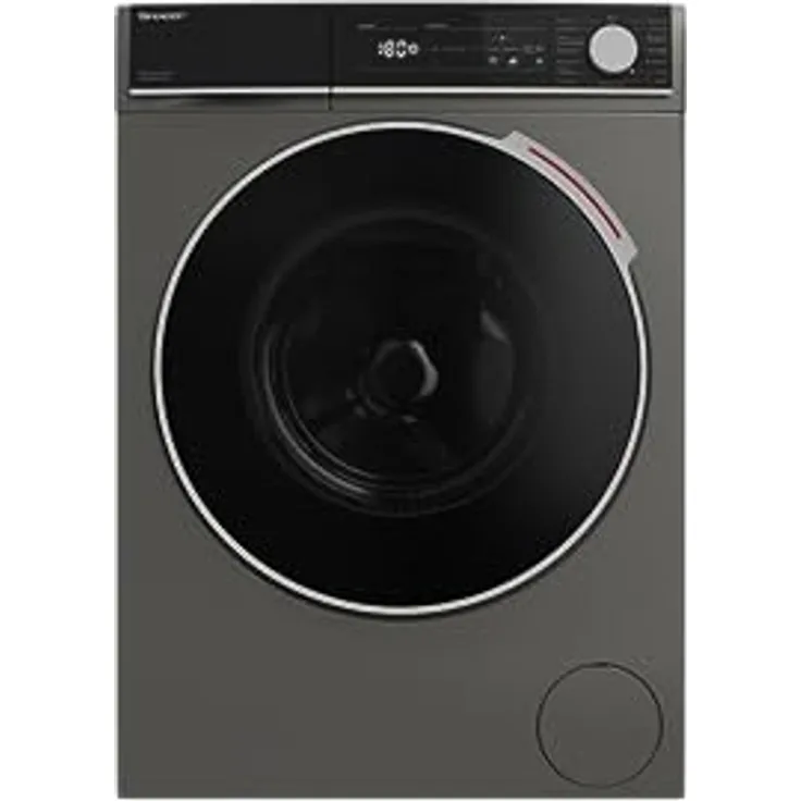 Sharp ES-NFH914CADA-DE Waschmaschine Frontlader / 9 kg/A (A bis G) / 1400 U/min/Adanced Inverter Motor / 15 Programme/Dampffunktion/AquaStop/Espresso Gray