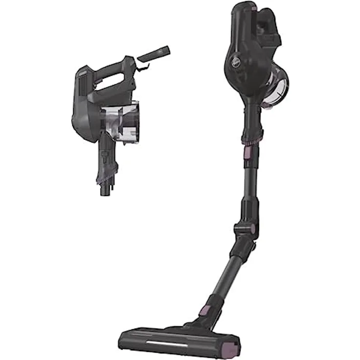 Hoover HF1 Flex Akku-Staubsauger ohne Beutel + Knick-Gelenk – bis zu 120 m² mit 1 Akkuladung – kabelloser Staubsauger mit XL Staubbehälter & Parkfunktion – Handstaubsauger mit Fugendüse & Staubbürste