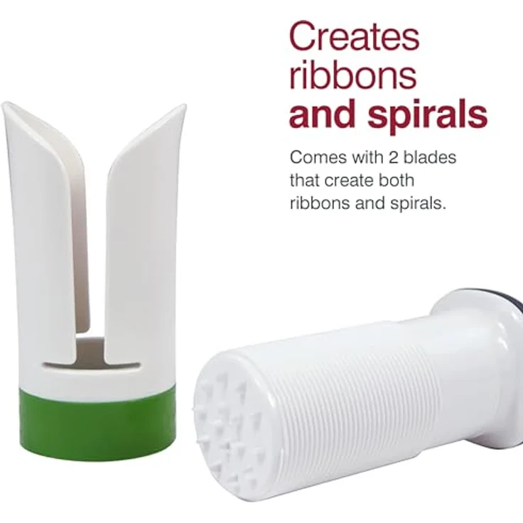Zyliss Spiralschneider mit doppelseitiger Klinge Gemüsetools, ABS, POM, TPE PMS, SS, White-Green, Delete Current Value – Bild 8