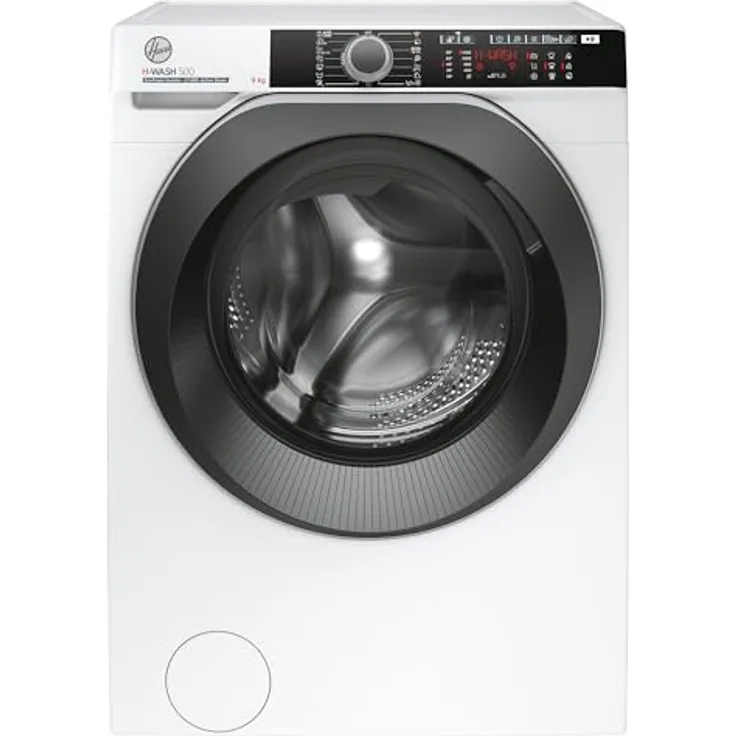 Hoover H-WASH 500 HWE 49AMBS/1-S Waschmaschine / 9 kg/Klasse A/Eco-Power Inverter Motor/Bügelerleichterung/ActiveSteam Dampf-Funktion/Wi-Fi