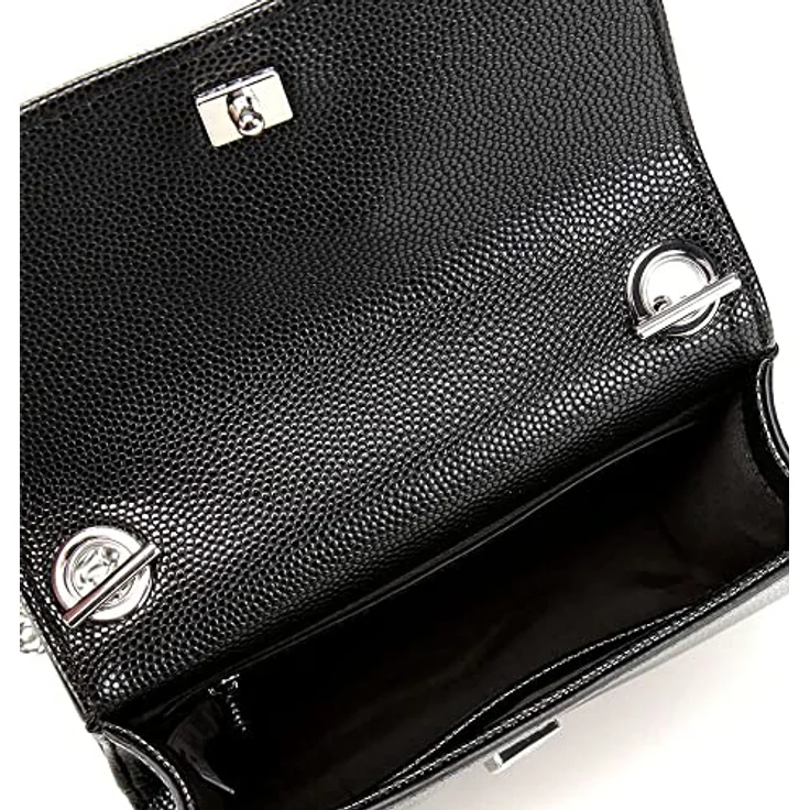 VALENTINO BAGS Umhängetasche DIVINA, Damen Handtasche mit Schnappverschluss, Lederimitat, Kettentasche - Schwarz – Bild 6