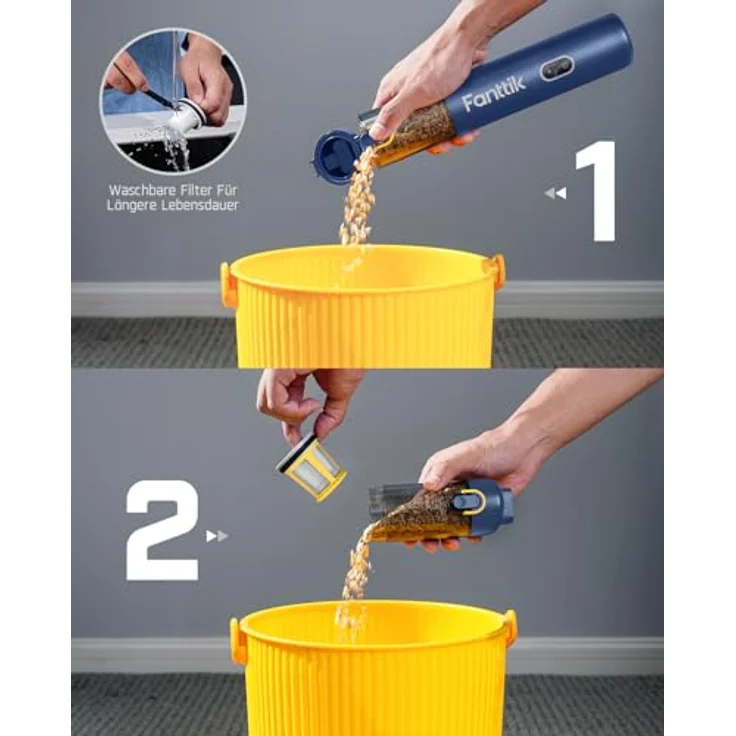 Fanttik V8 Blue, kabelloser Nass- und Trockensauger mit 19.000 Pa Saugleistung, 4-in-1 Funktionen und HEPA-Filter – Bild 7