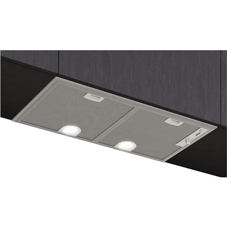 Siemens LB75566 Lüfterbaustein, Silbermetallic, mit Kondensatormotor, 3 Leistungsstufen und Arbeitsplatzbeleuchtung mit LED-Modul – Bild 1