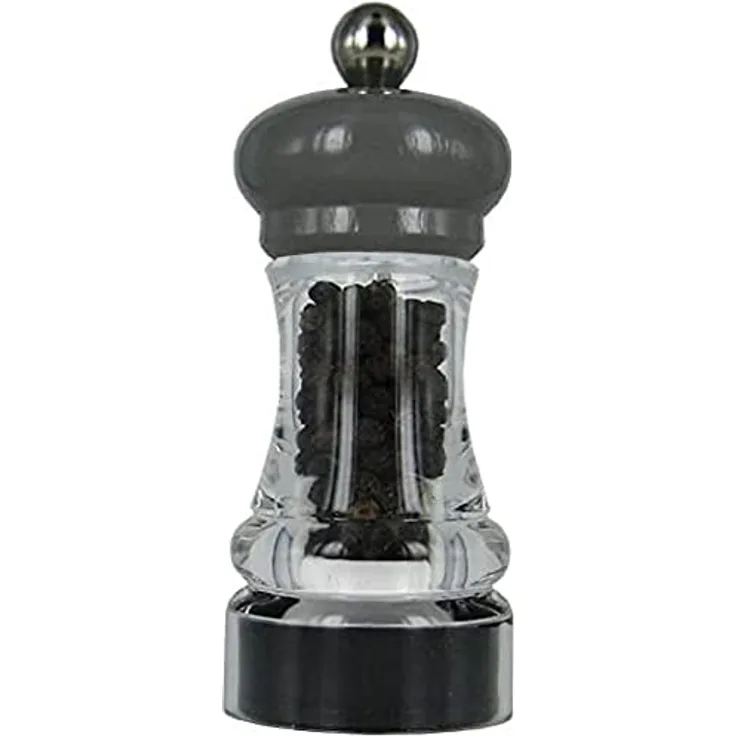 Marlux c286.118337 Pfeffermühle Acryl Transparent/Grau 4,5 x 4,5 x 11 cm