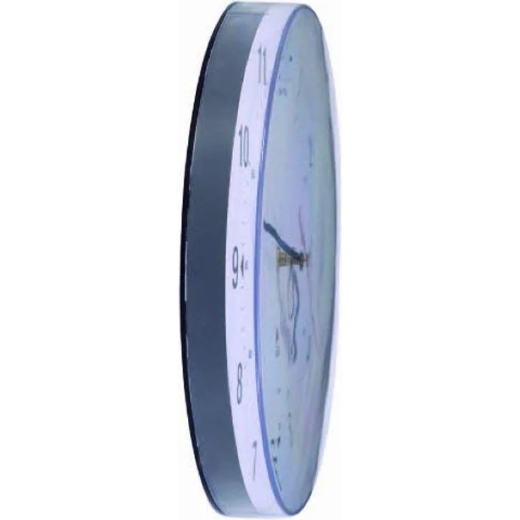 Wanduhr - rund - leise, moderne Uhr - 25 cm - weiß - HORCLAS - ALBA – Bild 3