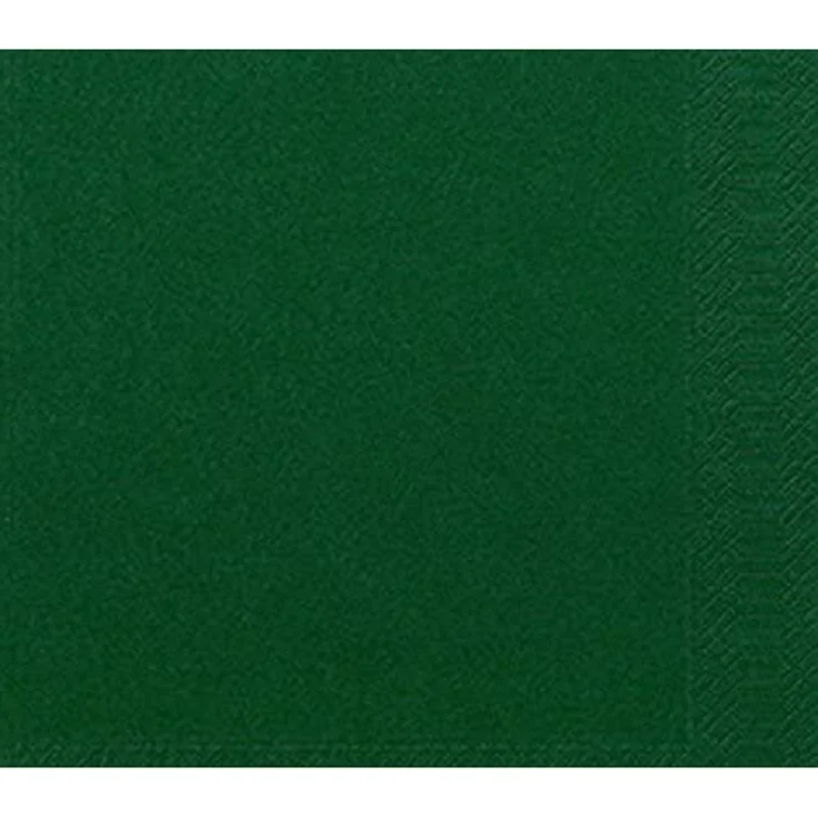 Duni Papierserviette 33 x 33 cm, 1/4 Falz, jägergrün, Zelltuch – Bild 1
