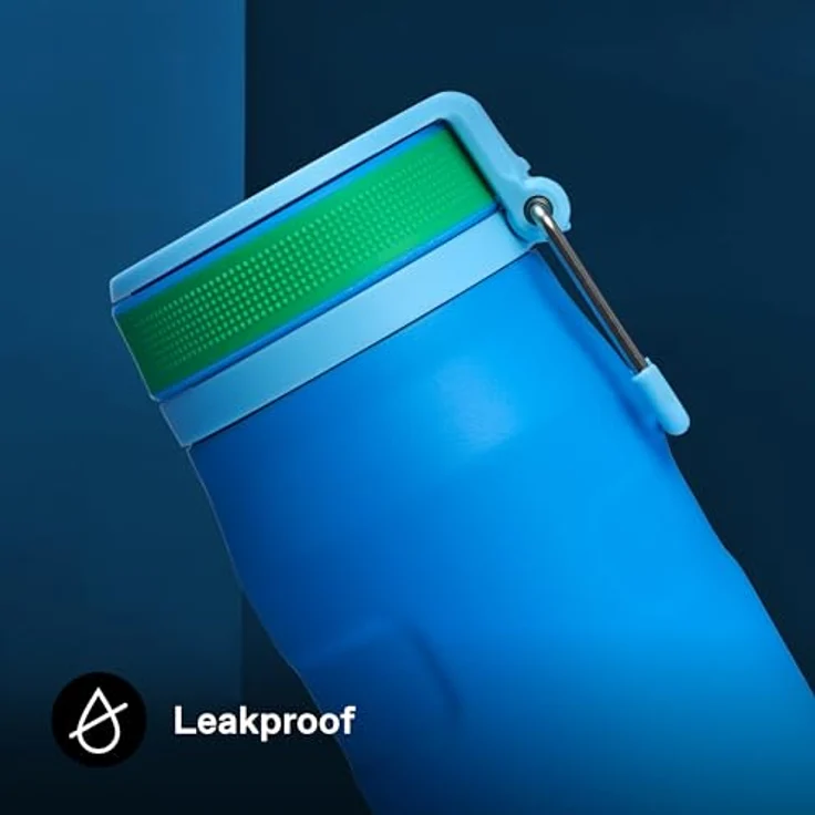 Stanley IceFlowBottle Twist Flip 0.71L, doppelwandige Vakuumisolierung, hält 4 Tage eisgekühlt, spülmaschinenfest, recycelter Edelstahl, BPA-frei, Azure – Bild 5