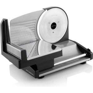 Bild für Hyundai Allesschneider I HYUFS801 I Brotschneidemaschine mit 150W I Ganzmetall-Ausführung I elektrisch I 0-15mm Schnittstärke I abnehmbare Edelstahlklinge I rutschfeste Füße