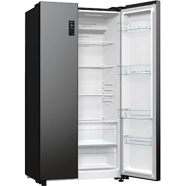 Gorenje NRR 9185 DABXL Side by Side Kühl-Gefrierkombination, EEK D, Convert Active, No Frost Plus, Multi Flow Kühlung, Fast Freeze, LED Display, Inverter Kompressor, schwarz - Preisvergleich – Bild 3