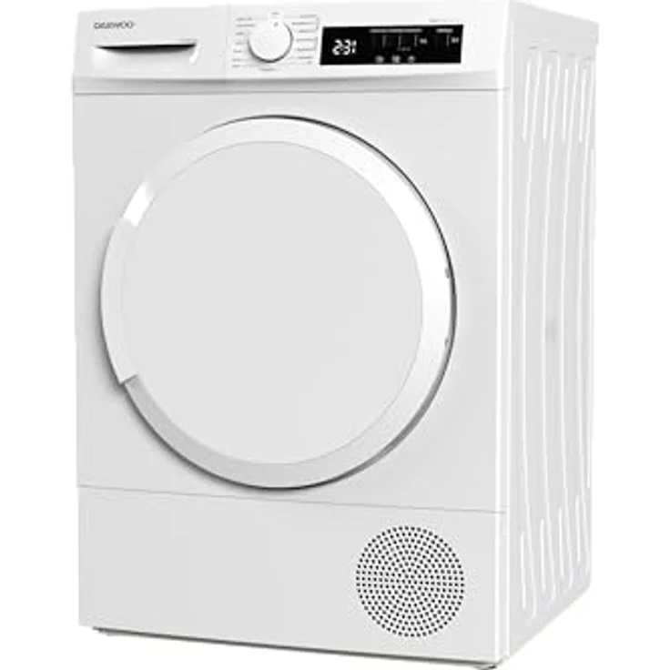 Daewoo T7HT1WA3DE Wärmepumpentrockner/A+++ / 7 kg / 15 Programme inkl. 45 min Kurzprogramm/LED-Trommelbeleuchtung/Knitterschutz/Weiß – Bild 4