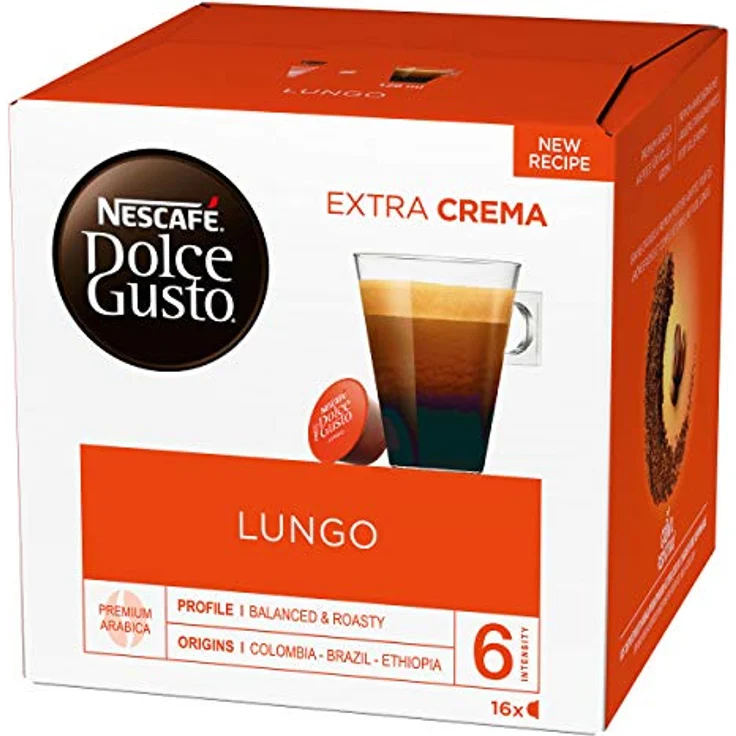 Nescafé Dolce Gusto Caffe Lungo, Kaffee, Kaffekapsel, 3er Pack, 3 x 16 Kapseln – Bild 4