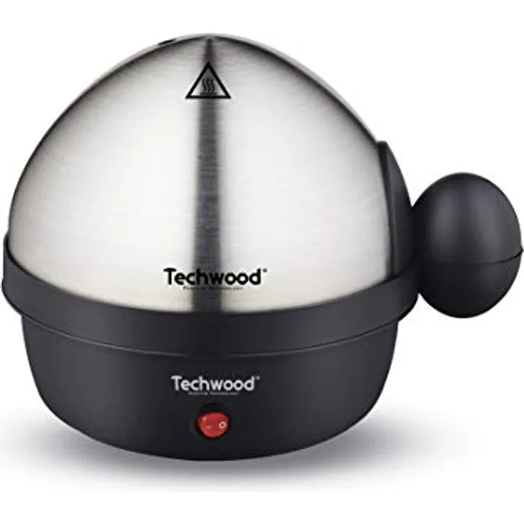 Techwood TO-007 Kocher, 1 bis 7, Harteier, Wollen, Schalen, Gebürsteter Stahl, Schwarz