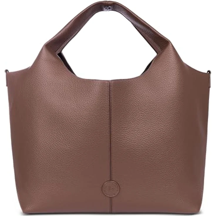 bugatti Zoe Shopper Tasche, 60 cm, braun, 100% Polyurethan, Schultertasche – Bild 1