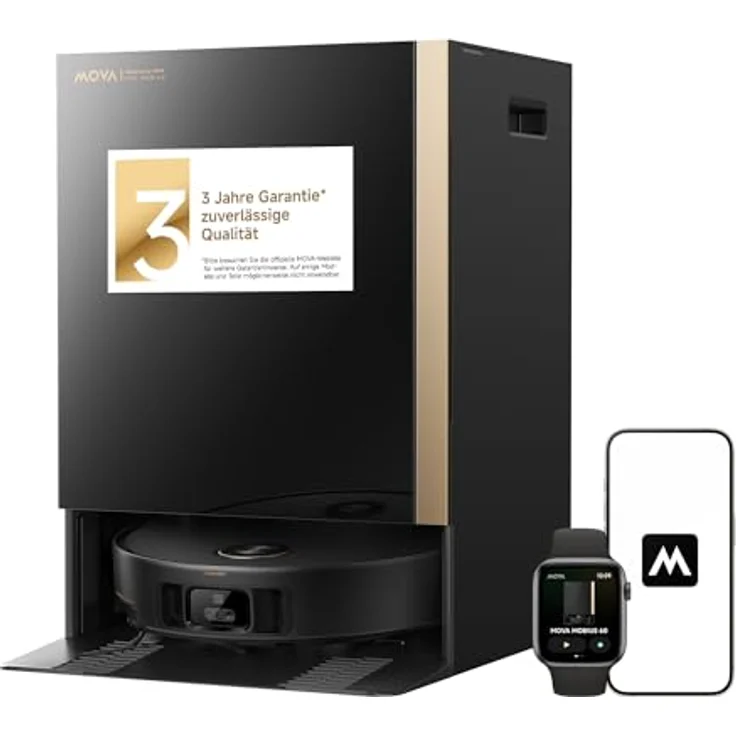 Mova Mobius 60, Saugroboter mit MopSwap-System, 30.000 Pa Saugleistung, dynamischem Saugrückhaltesystem und Hindernisüberquerung bis 8 cm – Bild 1