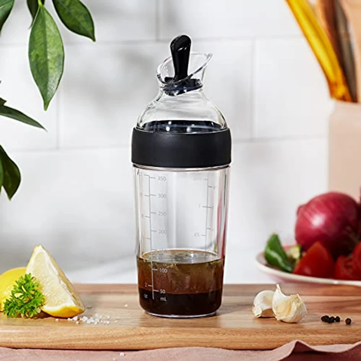 OXO Good Grips Kleiner Salatdressing-Shaker, Schwarz, 350ml – Bild 2
